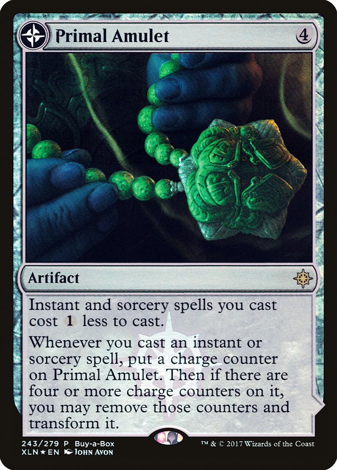 Primal Amulet // Primal Wellspring (Buy-A-Box) [Ixalan Treasure Chest] 