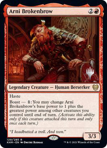 Arni Brokenbrow (Promo Pack) [Kaldheim Promos] 