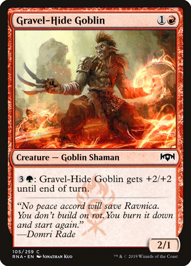 Gravel-Hide Goblin [Ravnica Allegiance] 