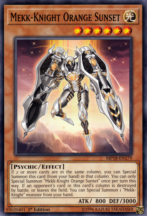Mekk-Knight Orange Sunset [MP18-EN179] Common 