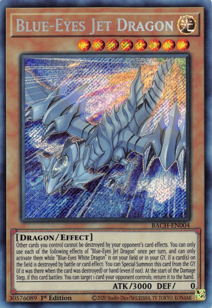 Blue-Eyes Jet Dragon [BACH-EN004] Secret Rare 