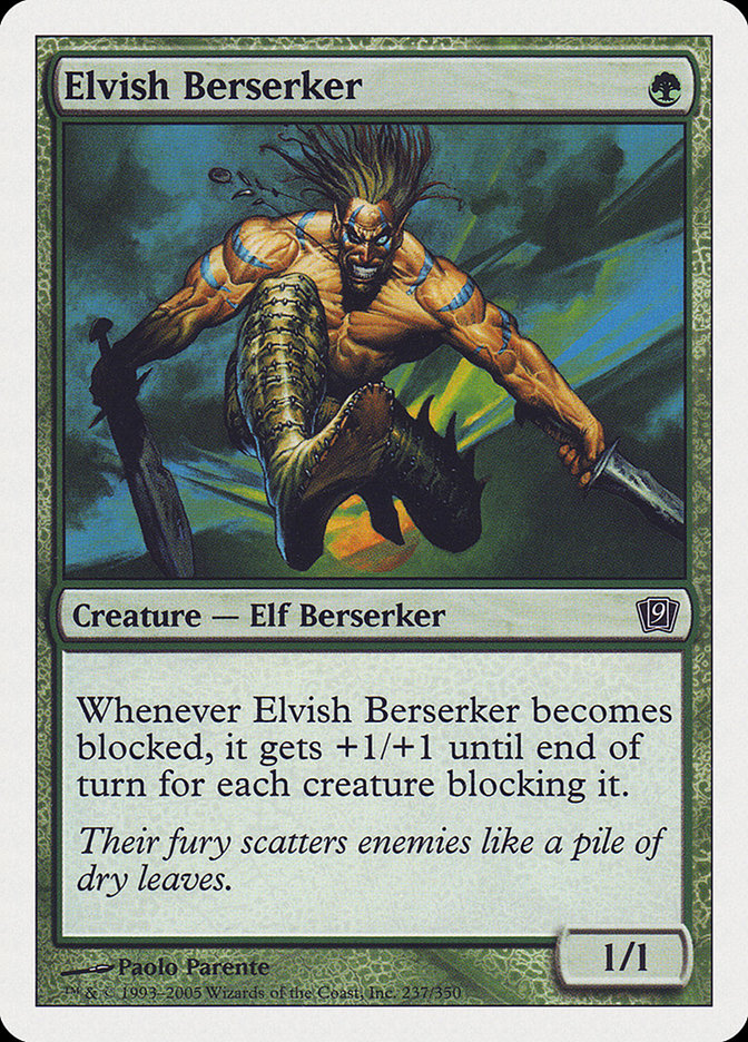 Elvish Berserker [Ninth Edition] 