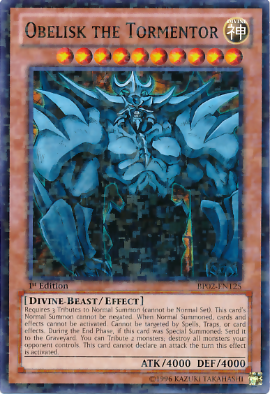 Obelisk the Tormentor [BP02-EN125] Mosaic Rare 