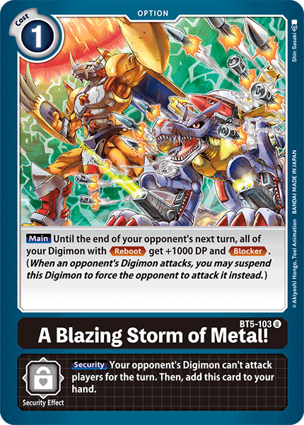 A Blazing Storm of Metal! [BT5-103] [Battle of Omni] 