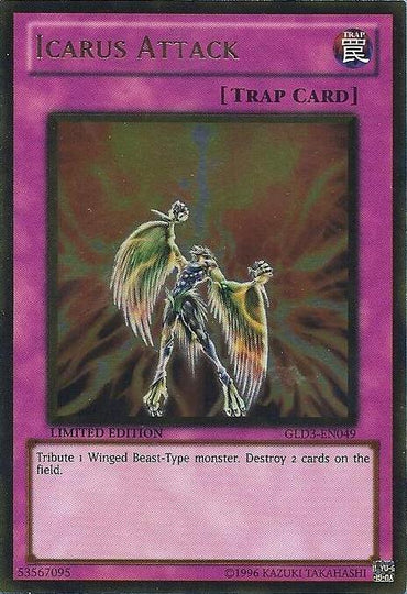 Icarus Attack [GLD3-EN049] Gold Rare 