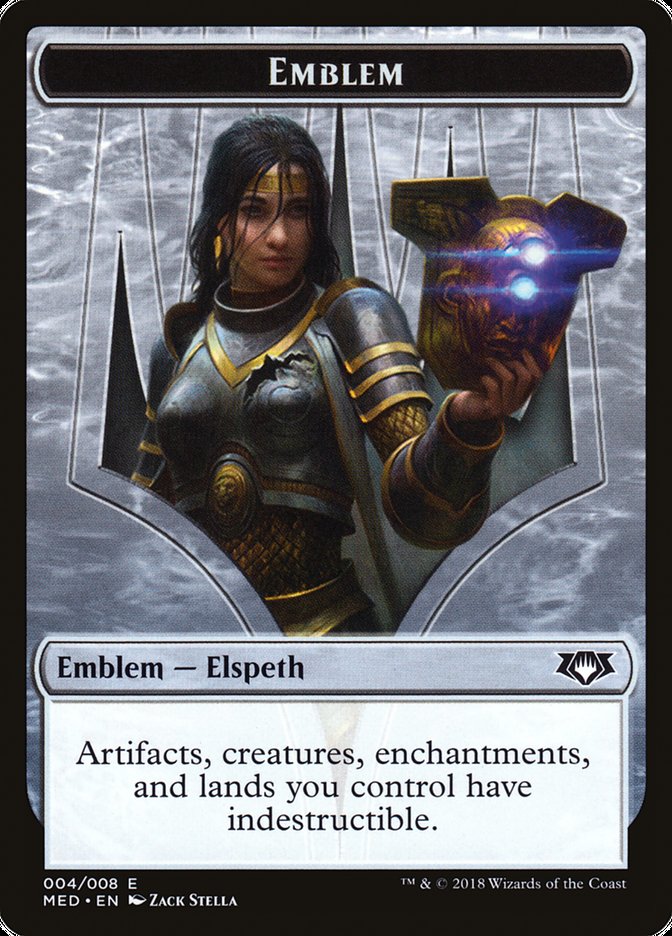 Elspeth, Knight-Errant Emblem [Mythic Edition Tokens] 