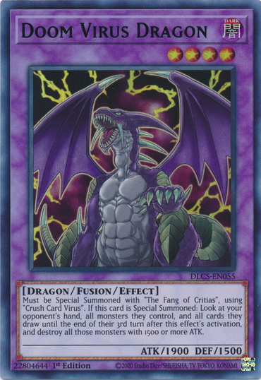 Doom Virus Dragon (Blue) [DLCS-EN055] Ultra Rare 