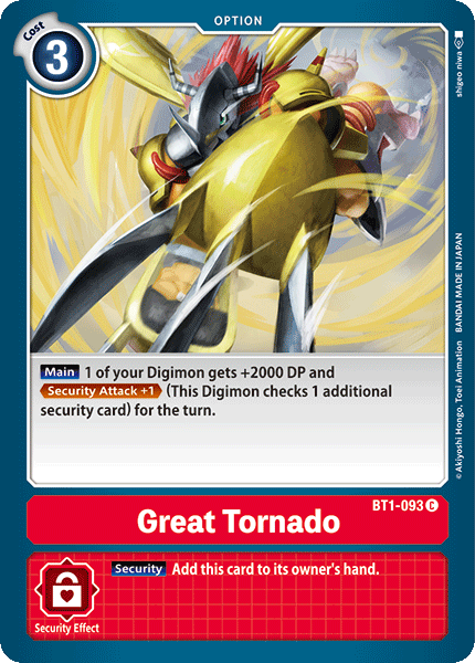 Great Tornado [BT1-093] [Release Special Booster Ver.1.0]