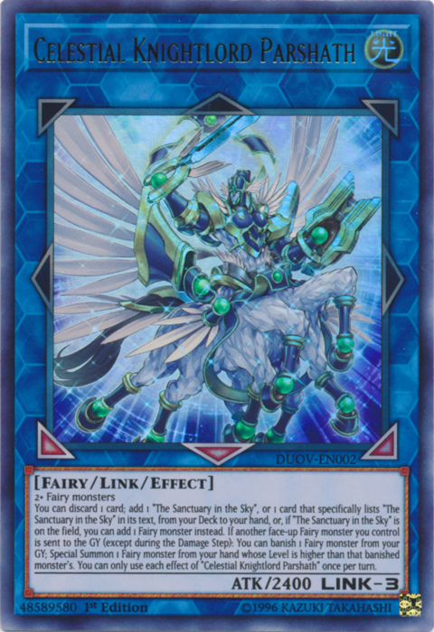 Celestial Knightlord Parshath [DUOV-EN002] Ultra Rare 