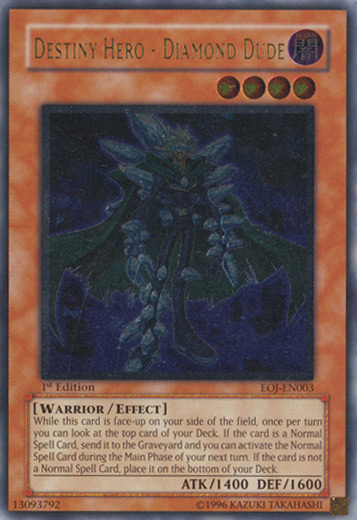 Destiny Hero - Diamond Dude [EOJ-EN003] Ultimate Rare 