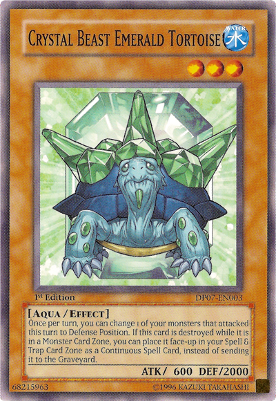 Crystal Beast Emerald Tortoise [DP07-EN003] Common 