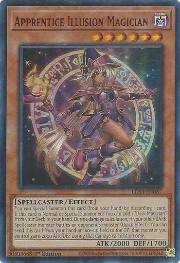 Apprentice Illusion Magician (Red) [LDS3-EN087] Ultra Rare 