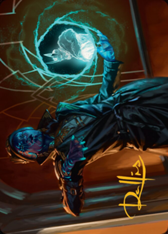 Kamiz, Obscura Oculus Art Card (Gold-Stamped Signature) [Streets of New Capenna Art Series] 