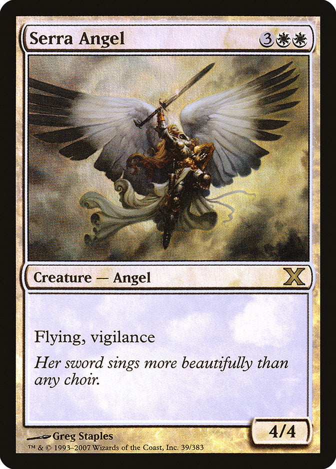 Serra Angel (Premium Foil) [Tenth Edition] 