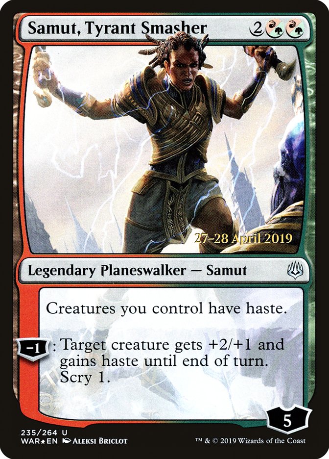 Samut, Tyrant Smasher [War of the Spark Prerelease Promos] 