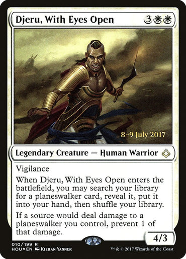 Djeru, With Eyes Open [Hour of Devastation Prerelease Promos] 