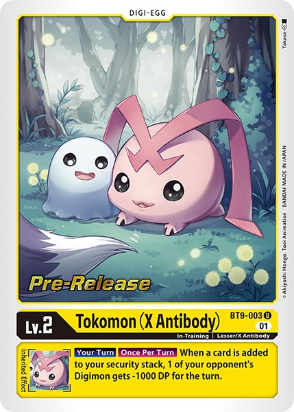 Tokomon (X Antibody) [BT9-003] [X Record Pre-Release Promos] 