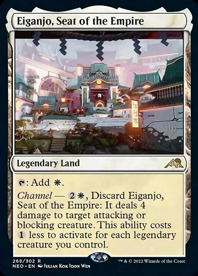 Eiganjo, Seat of the Empire (Promo Pack) [Kamigawa: Neon Dynasty Promos] 