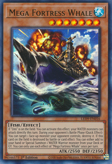 Mega Fortress Whale [LED9-EN016] Ultra Rare 
