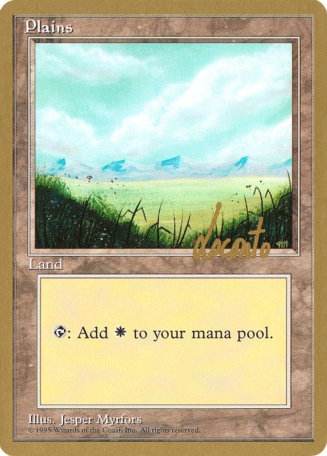 Plains (ml366) (Michael Loconto) [Pro Tour Collector Set] 