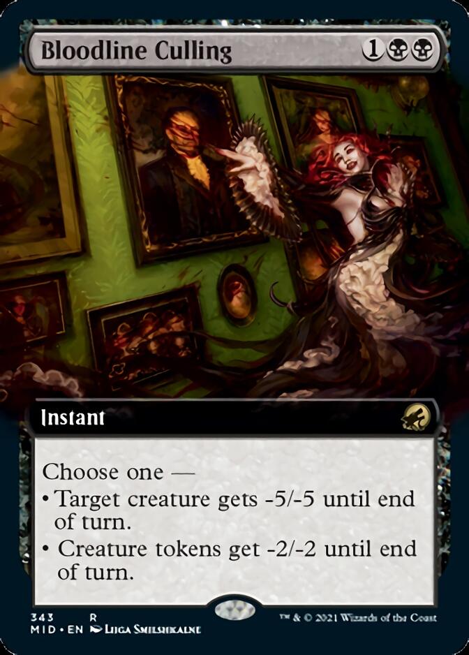 Bloodline Culling (Extended Art) [Innistrad: Midnight Hunt] 