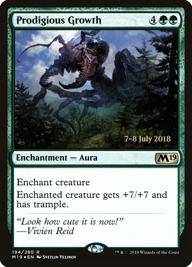 Prodigious Growth [Core Set 2019 Prerelease Promos] 