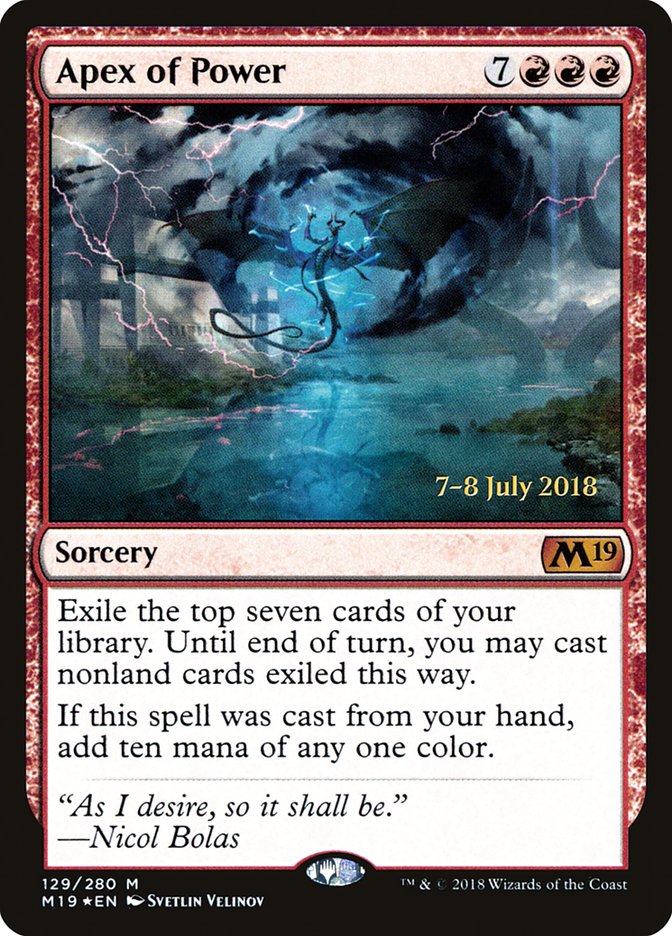 Apex of Power [Core Set 2019 Prerelease Promos] 