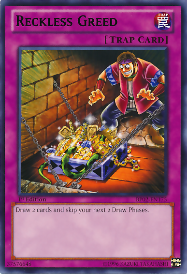 Reckless Greed [BP02-EN175] Mosaic Rare 