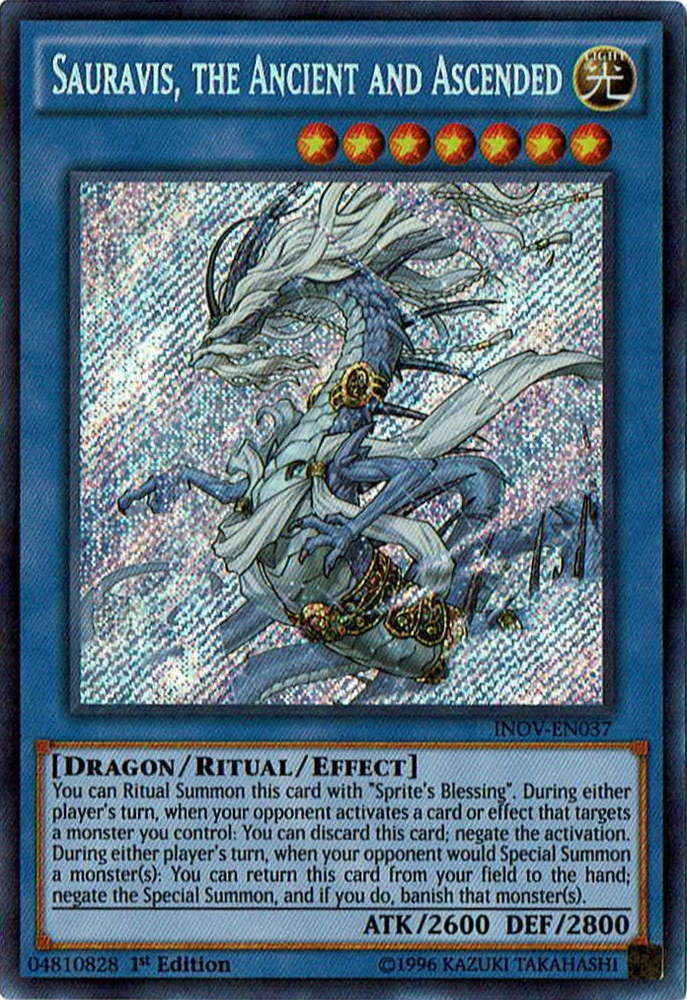 Sauravis, the Ancient and Ascended [INOV-EN037] Secret Rare 