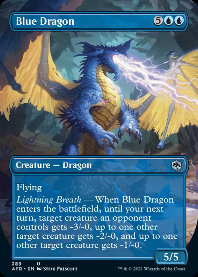 Blue Dragon (Borderless Alternate Art) [Dungeons &amp; Dragons: Adventures in the Forgotten Realms] 