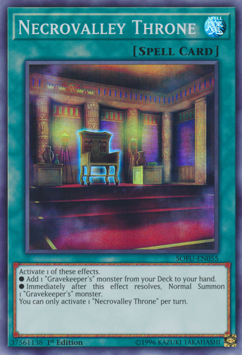 Necrovalley Throne [SOFU-EN055] Super Rare 