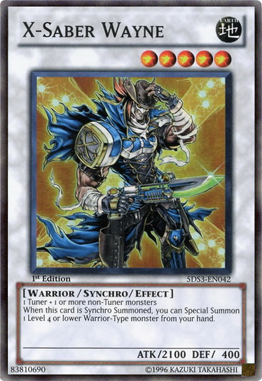 X-Saber Wayne [5DS3-EN042] Super Rare 