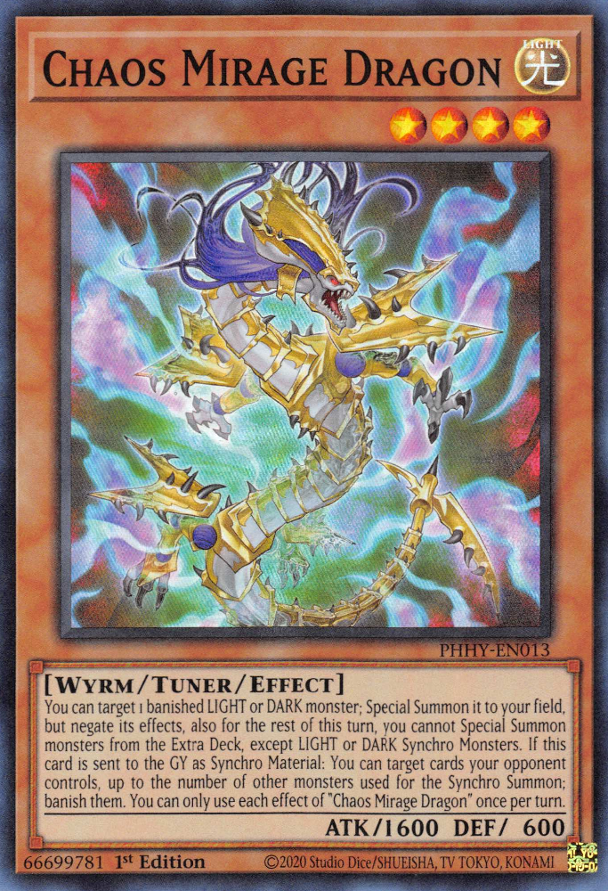 Chaos Mirage Dragon [PHHY-EN013] Super Rare 