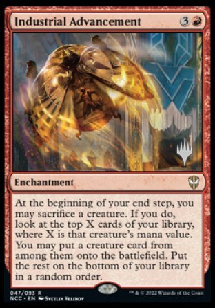 Industrial Advancement (Promo Pack) [Streets of New Capenna Commander Promos] 