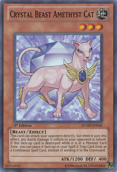 Crystal Beast Amethyst Cat [RYMP-EN041] Super Rare 