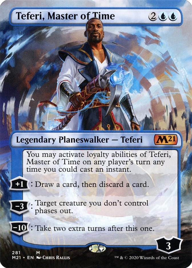 Teferi, Master of Time (Borderless) [Core Set 2021] 