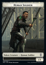 Eldrazi // Human Soldier Double-Sided Token [Streets of New Capenna Commander Tokens] 