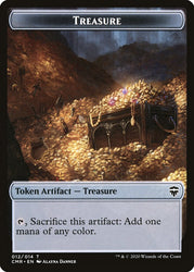 Rock // Treasure Double-Sided Token [Commander Legends Tokens] 