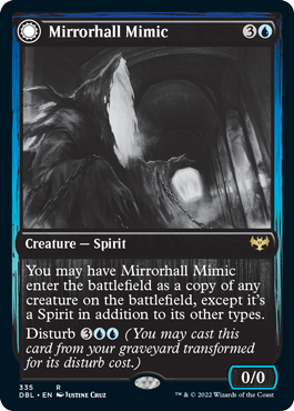 Mirrorhall Mimic // Ghastly Mimicry [Innistrad: Double Feature] 