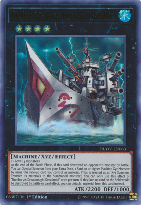 Number 27: Dreadnought Dreadnoid [DUOV-EN083] Ultra Rare 