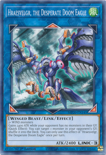 Hraesvelgr, the Desperate Doom Eagle [MP20-EN141] Common 