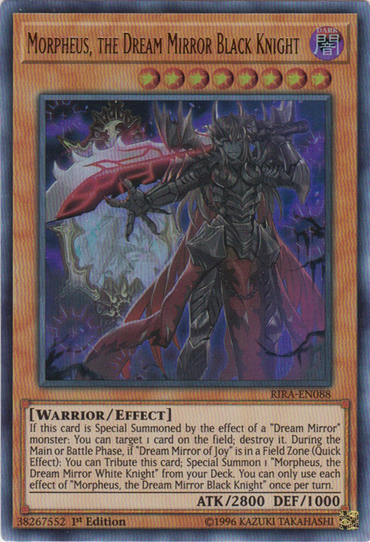 Morpheus, the Dream Mirror Black Knight [RIRA-EN088] Ultra Rare 