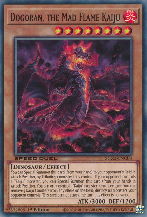 Dogoran, the Mad Flame Kaiju [SGX2-ENC08] Secret Rare 