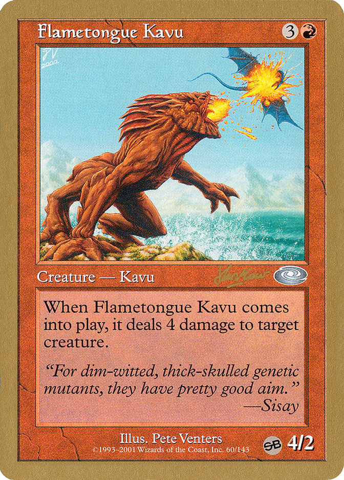 Flametongue Kavu (Sim Han How) (SB) [World Championship Decks 2002] 