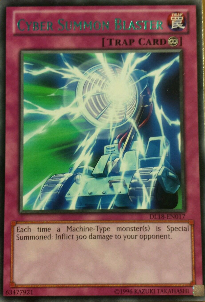 Cyber ​​Summon Blaster (Green) [DL18-EN017] Rare 