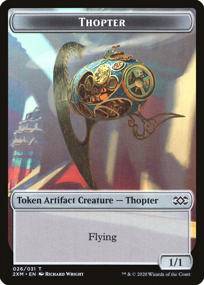 Myr (024) // Thopter (026) Double-Sided Token [Double Masters Tokens] 