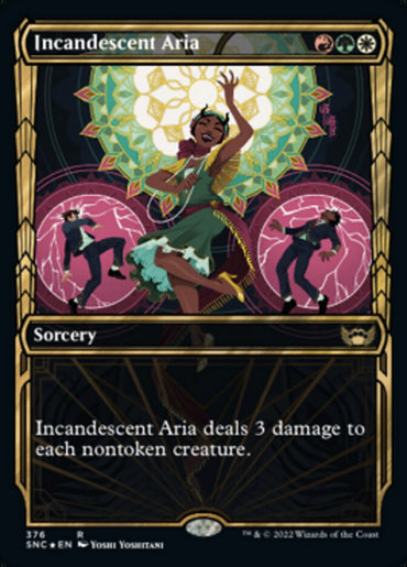 Incandescent Aria (Showcase Golden Age Gilded Foil) [Streets of New Capenna] 