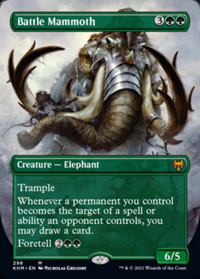 Battle Mammoth (Borderless Alternate Art) [Kaldheim] 