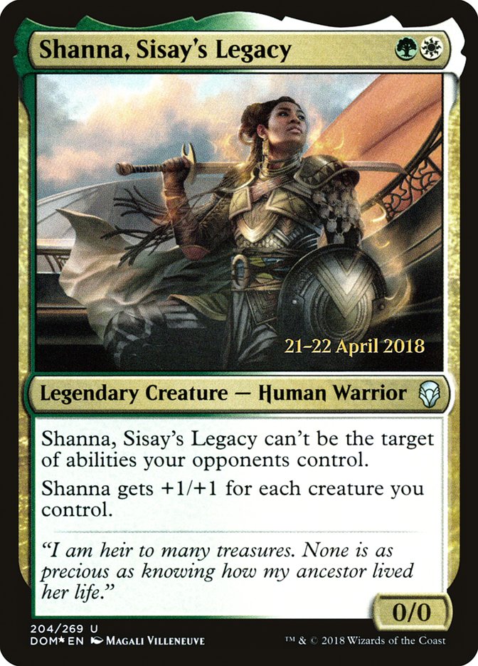 Shanna, Sisay's Legacy [Dominaria Prerelease Promos] 