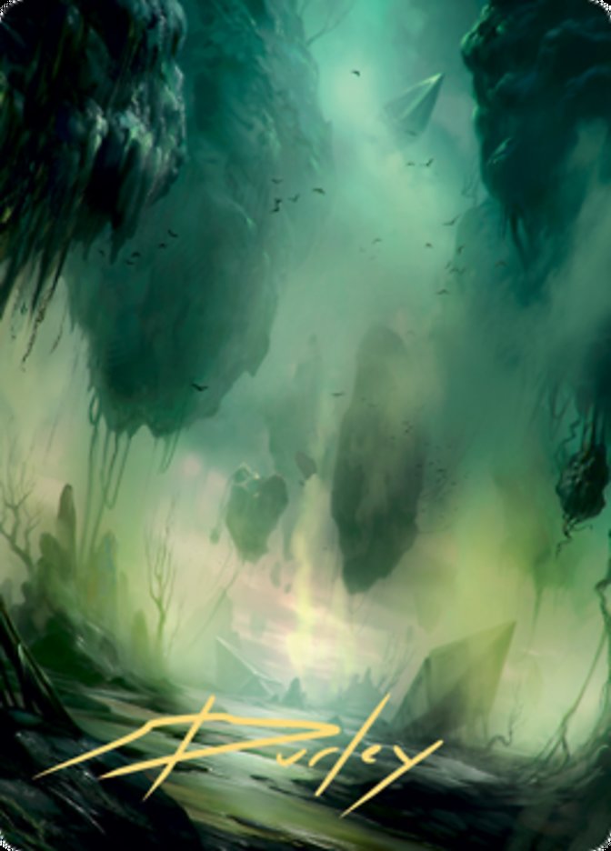 Swamp 1 Art Card (Gold-Stamped Signature) [Zendikar Rising Art Series] 